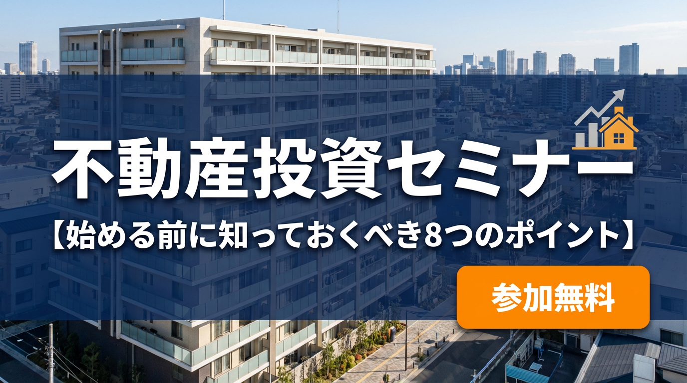 不動産投資セミナー【始める前に知っておくべき８つのポイント】【大阪ＦＰ】