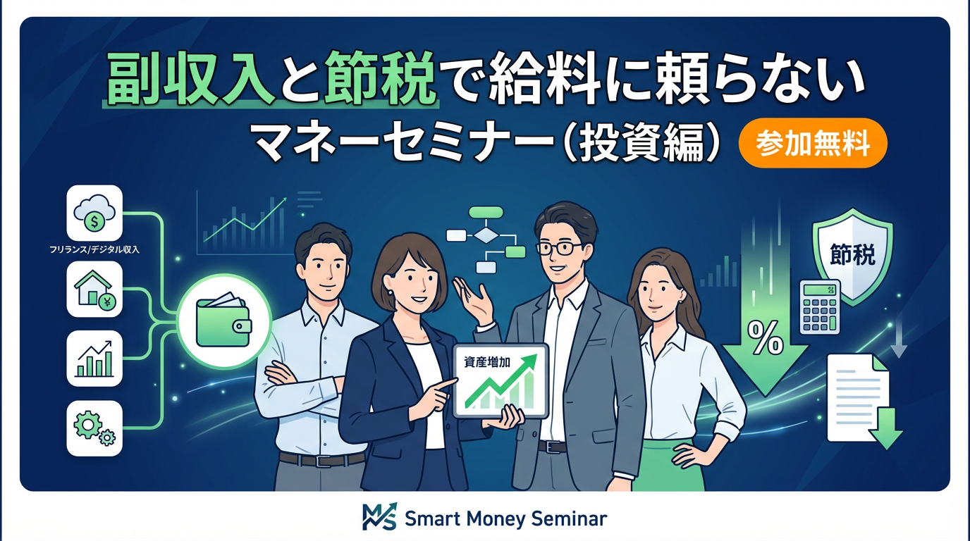 副収入と節税で給料に頼らないマネーセミナー（投資編）【大阪ＦＰ】