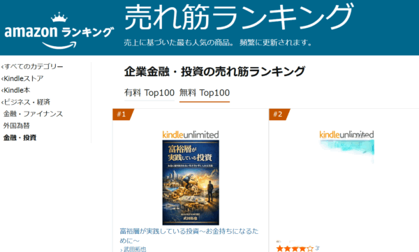 Amazonランキング出版